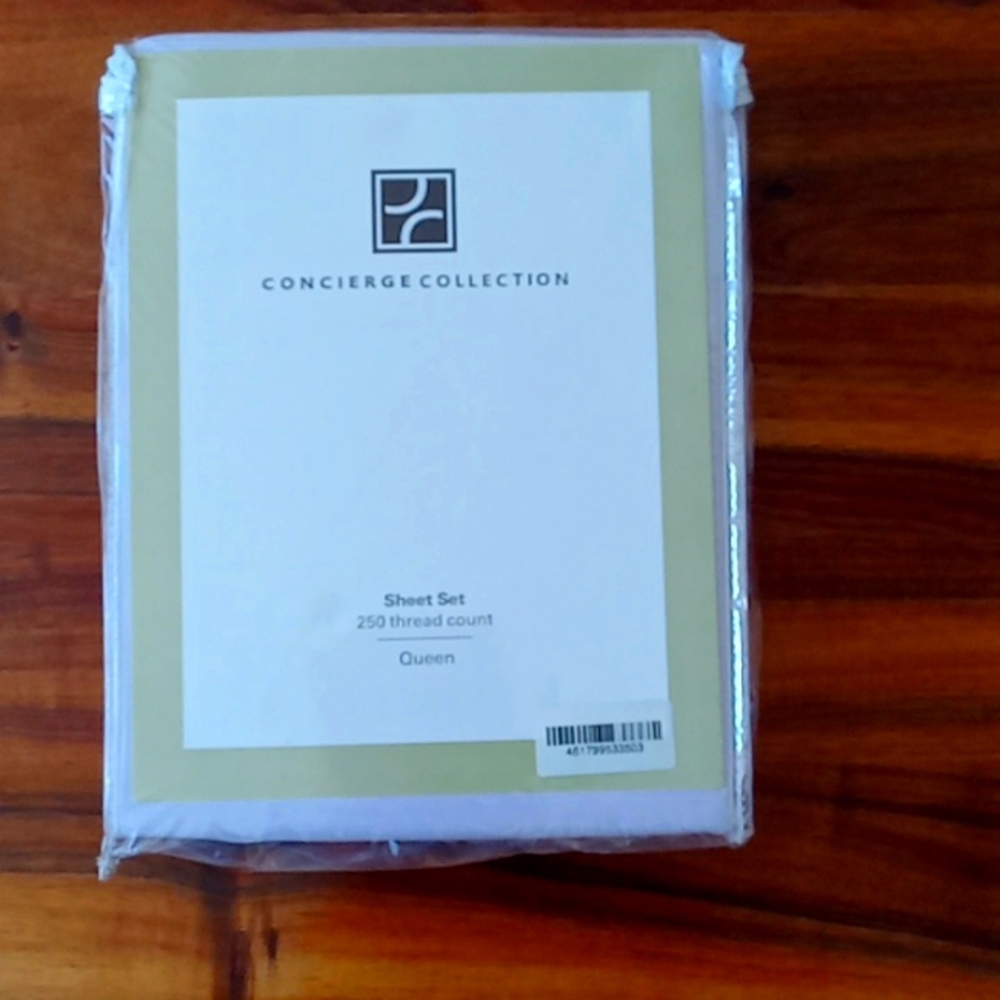 QUEEN Bamboo Sheet Set 4 Pieces HSN exclusive Concierge Collection